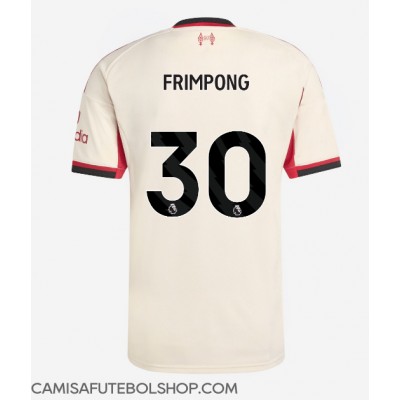 Camisa de time de futebol Liverpool Jeremie Frimpong #30 Replicas 2º Equipamento 2025-26 Manga Curta Camisa de time de futebol Liverpool Jeremie Frimpong #30 Replicas 2º Equipamento 2025-26 Manga Curta